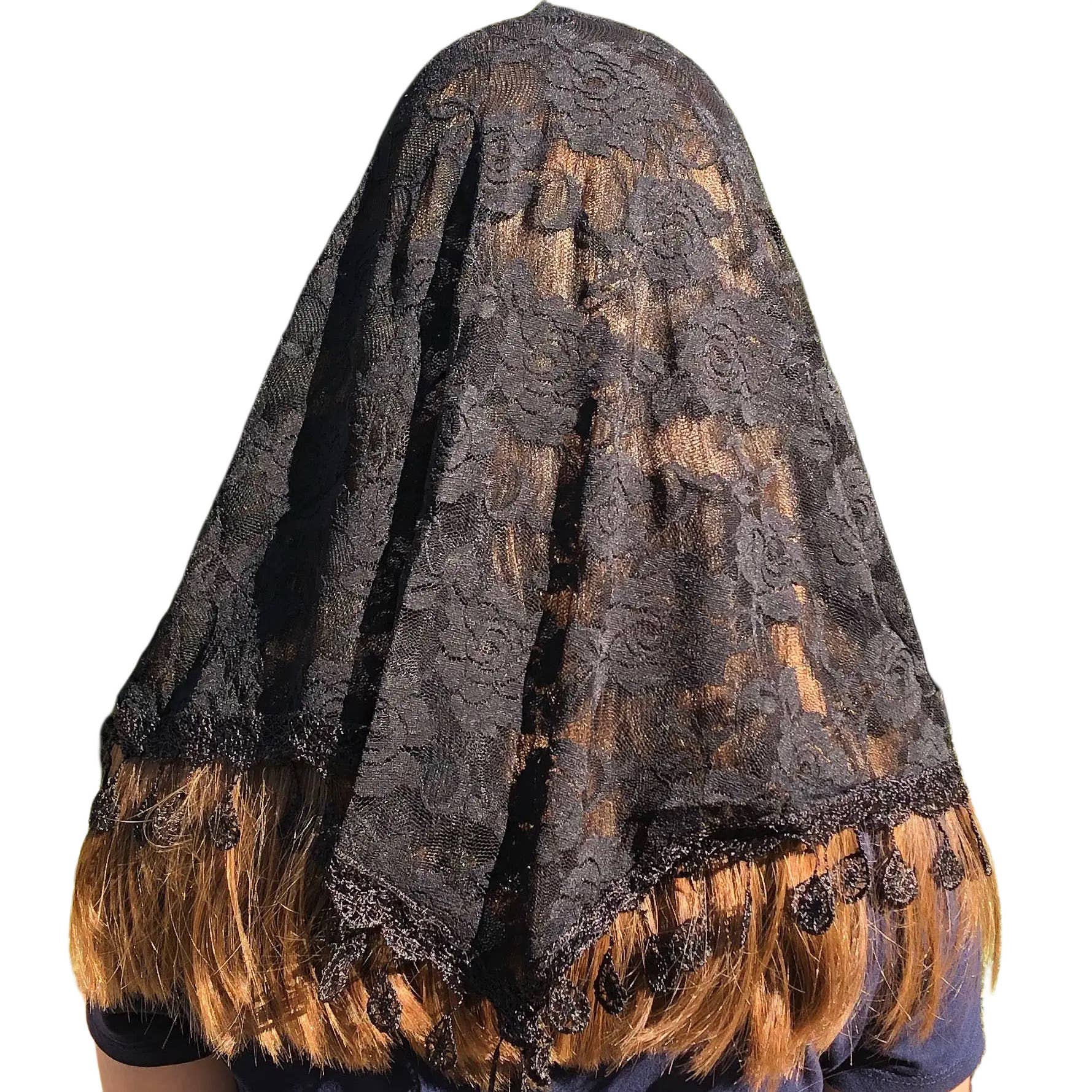 Oremus Mercy – Engroshandel Slør - Dame – Slør ~ St. Claire af Assisi - SORT2