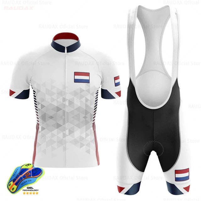 Netherlands Men's Cycling Jersey Bib Short Kit for wholesale on Faire6