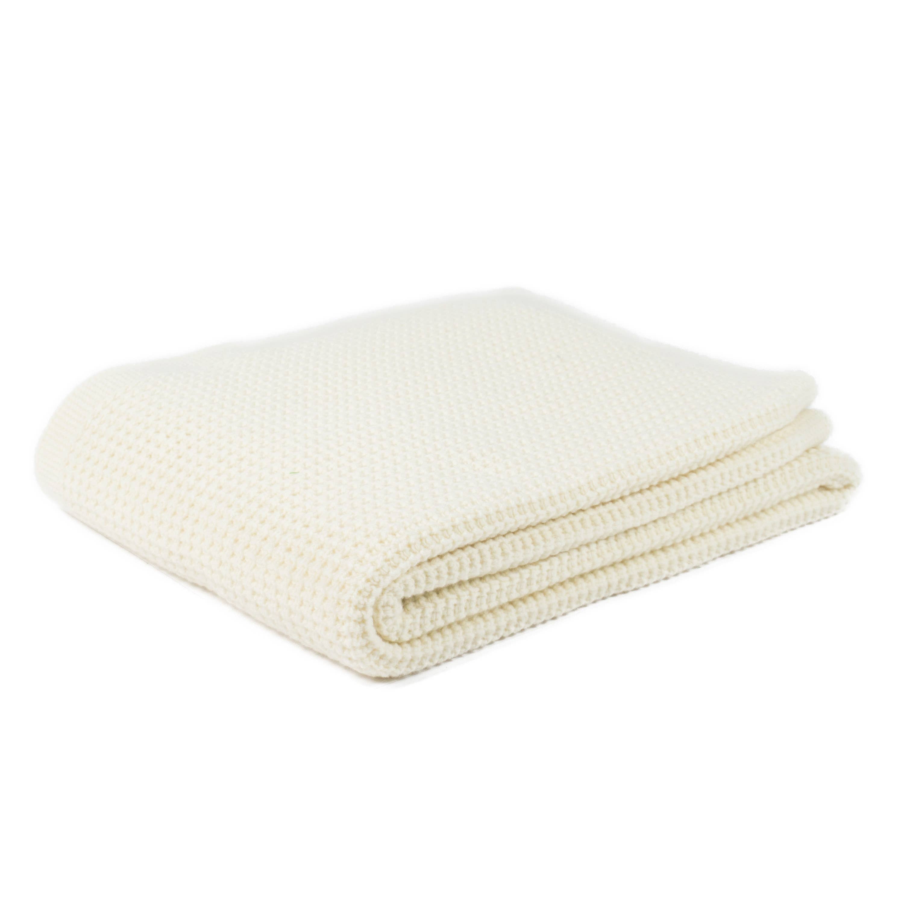 CottoHouse – Engroshandel Tæppe – EMMA strikket tæppe i merinould1