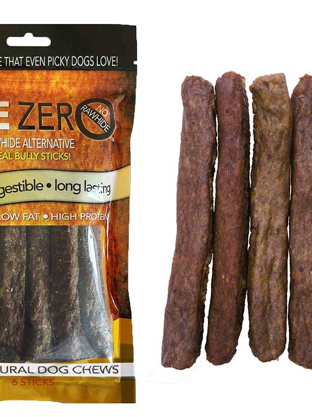 Hide Zero RawhideAlternativeBully6 - Dog Chew Pack for wholesale by Scoochie Pet Products