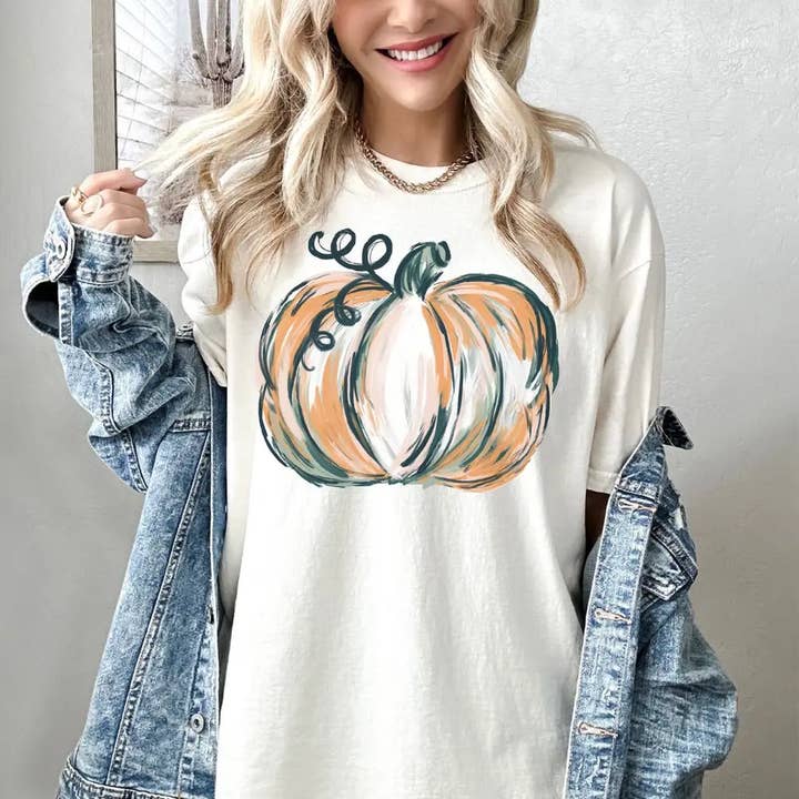 T-shirt Pumpkin Comfort Colors pour la vente par MELODY FAYE