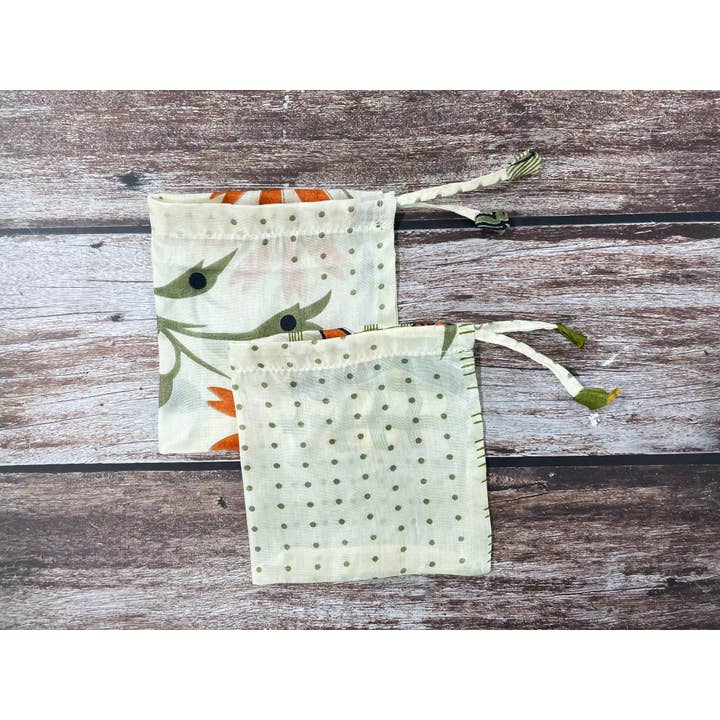 House of Kraft Jewelry & Accessories - Wholesale Gift Bag Set/Pack - Gift Pouches | Upcycled Silk Pouch | Pack Silk Gift Pouch5