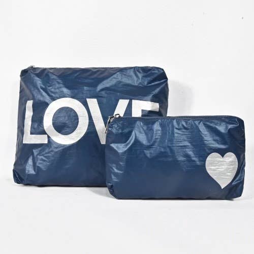 lil darlings inc - Wholesale Makeup/Cosmetic Bag - Makeup bag love heart SET1