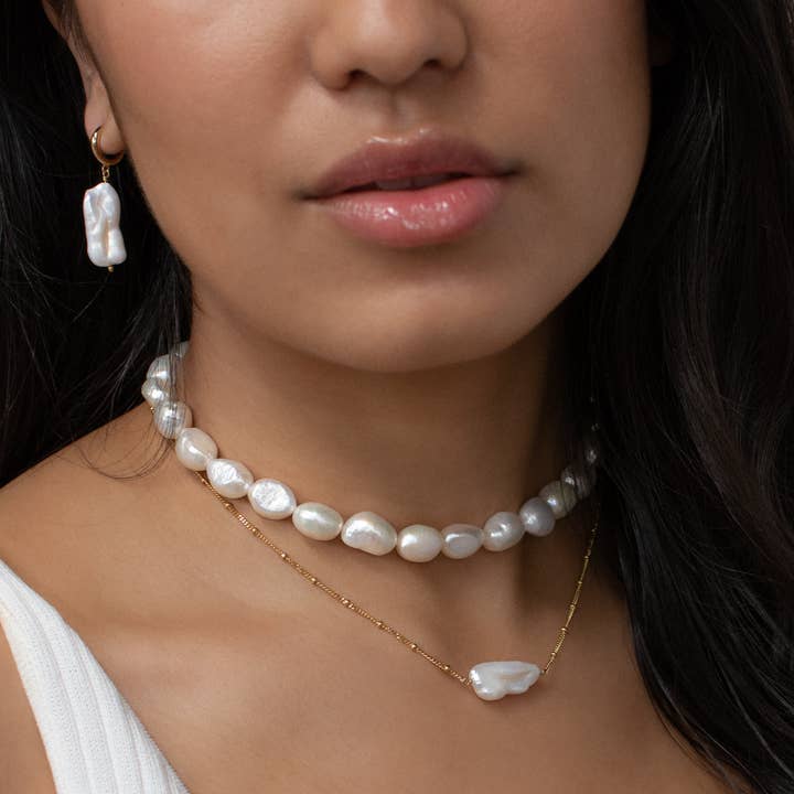 Moorea Baroque Pearl Choker for wholesale by Au 79
