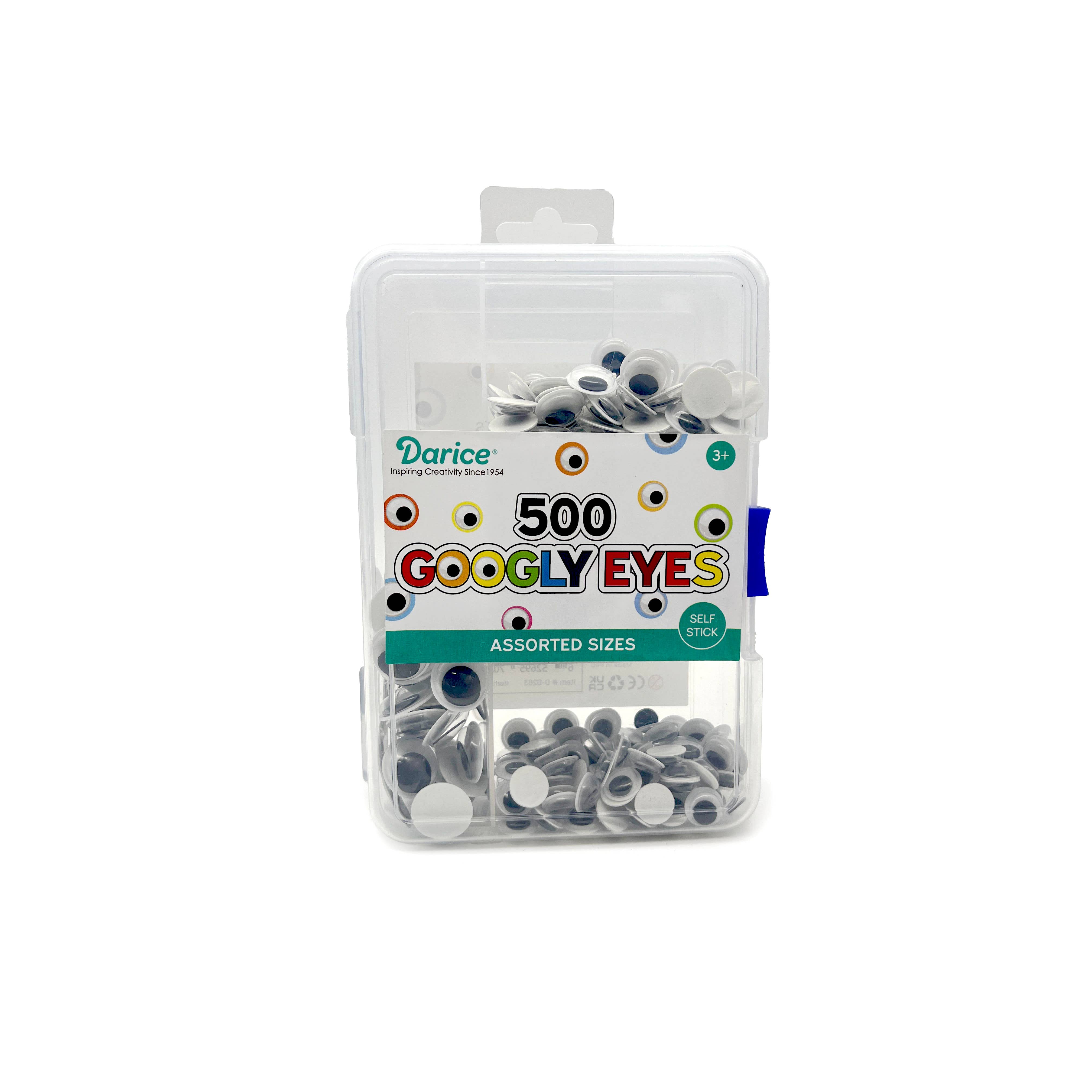 The Toy Group - Wholesale Craft Supplies - 500 Pcs Assorted Googly Eyes0