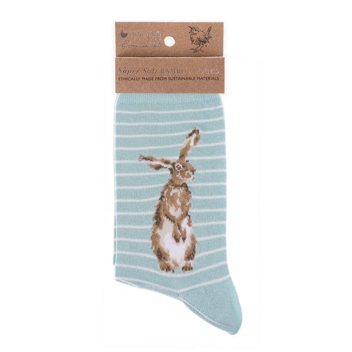 Hare Sock - Hare And The Bee for wholesale by Wrendale Designs