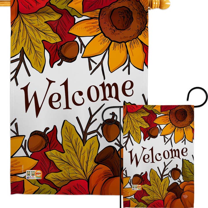 Two Group Flag Co - Wholesale Flag - Autumn Welcome Falltime Harvest Decor Flag3