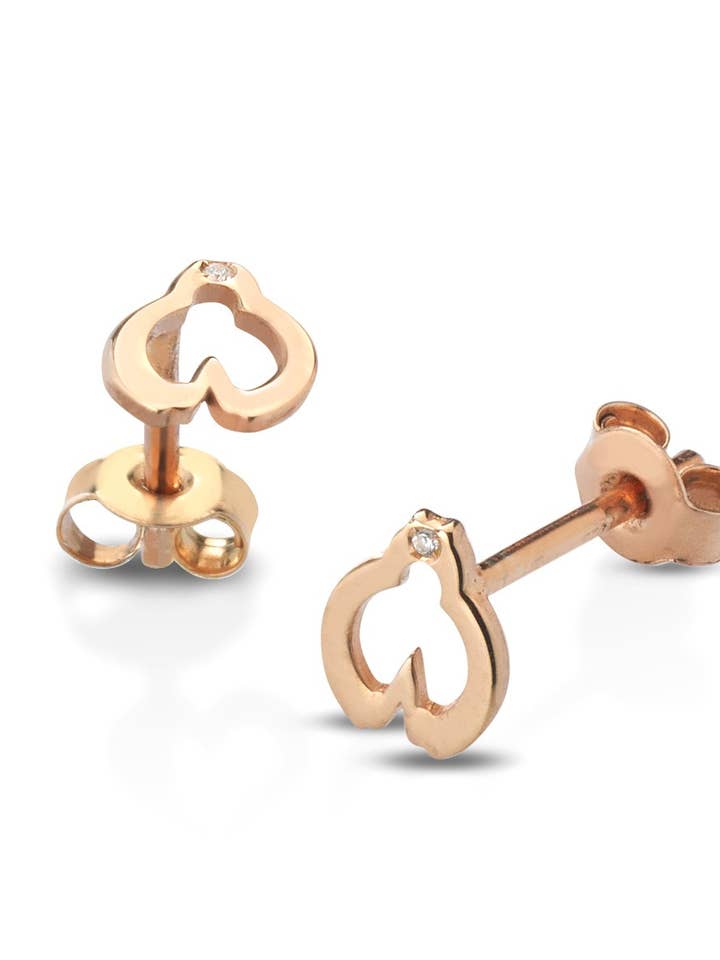 BOUCLES D'OREILLES COCCINELLE AVEC DIAMANT pour la vente par Melissa jewels