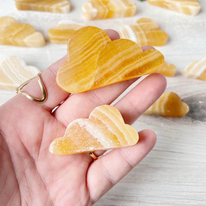 Ewelina Pas Jewelry - Wholesale Spiritual Stone/Crystal - Yellow Calcite Cloud Carving7
