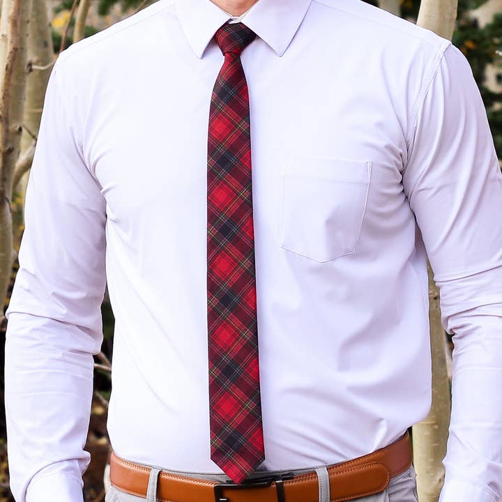 Tough Apparel - Wholesale Necktie - Men's - Thatcher - Red Flannel Tie