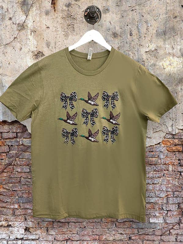 BC DTF BOW DUCKS TEES, TSHIRTS, T-SHIRTS, WESTERN, for wholesale by L&B Life