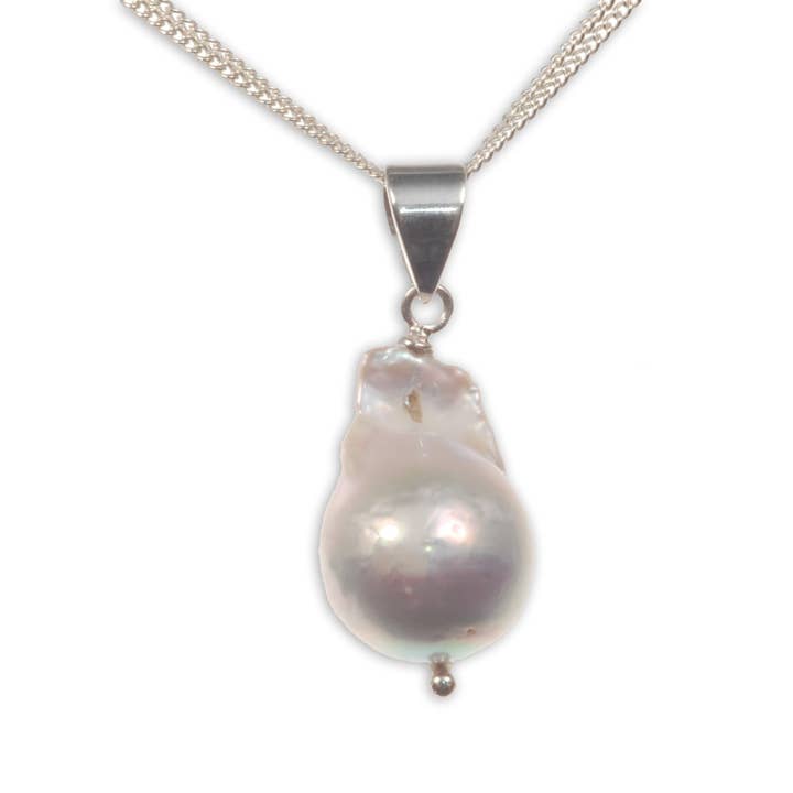 PENDANT S/S BAROQUE PEARL LRG for wholesale by Mountain Creek Jewellery