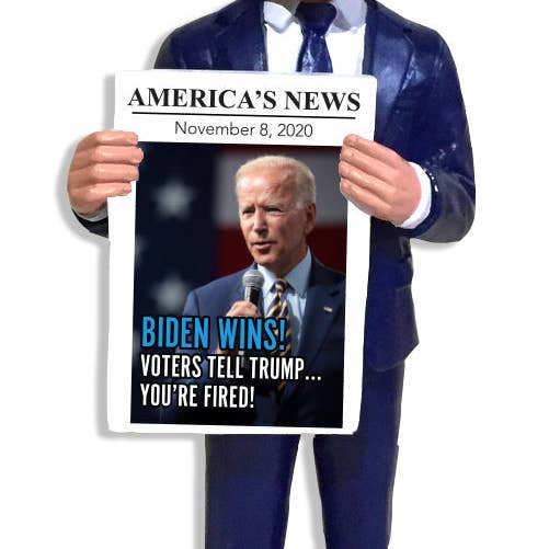 Muñeco cabezón de periódico de Joe Biden para venta al por mayor de National Bobblehead Hall of Fame and Museum