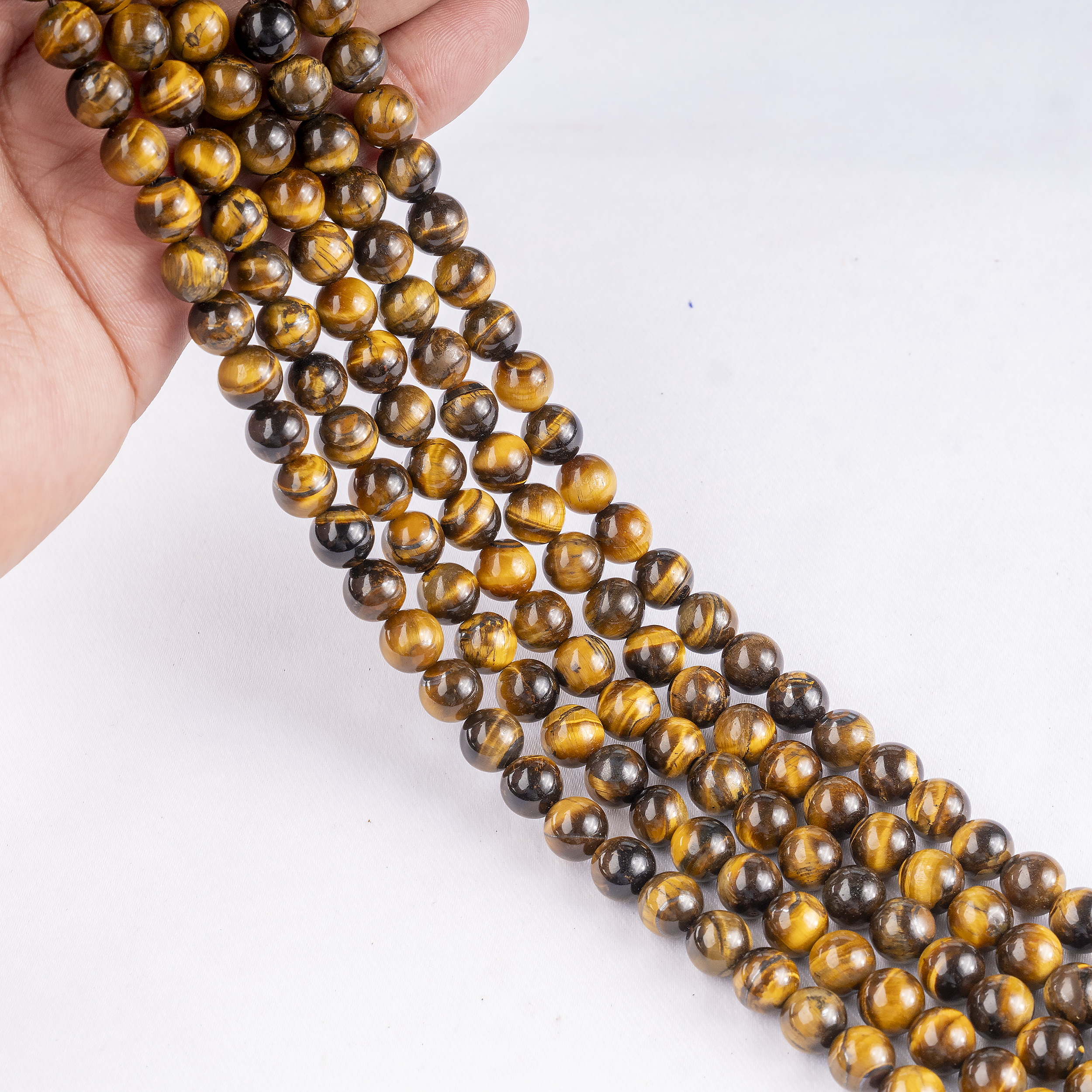 Soothing Crystals Beads - Vente Perle - Perles de Bijoux en Cristal | Œil de Tigre | Perles de Pierres Précieuses de Guérison6