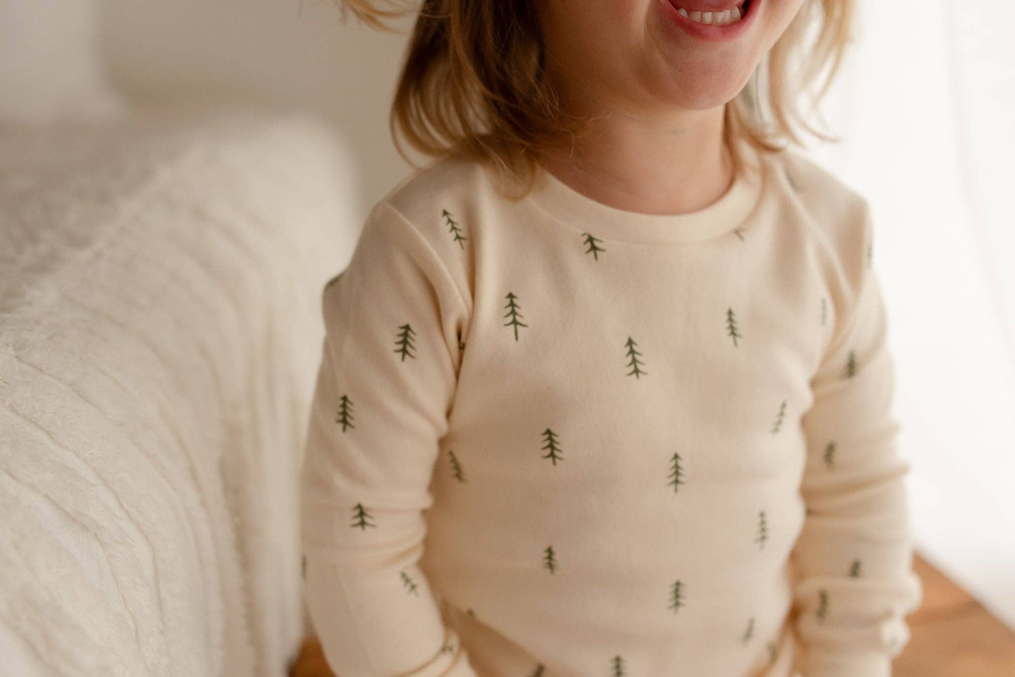 L'ovedbaby - Wholesale Sleepwear Set - Kids - Buttercream Tree | Kids' Organic PJ Set2