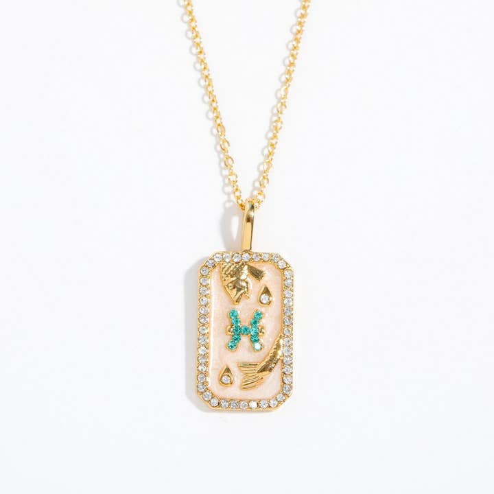 ACCITY - Wholesale Pendant/Charm Necklace - NEW CREATIVE 12 CONSTELLATIONS ZIRCON NECKLACE_CWMM383711