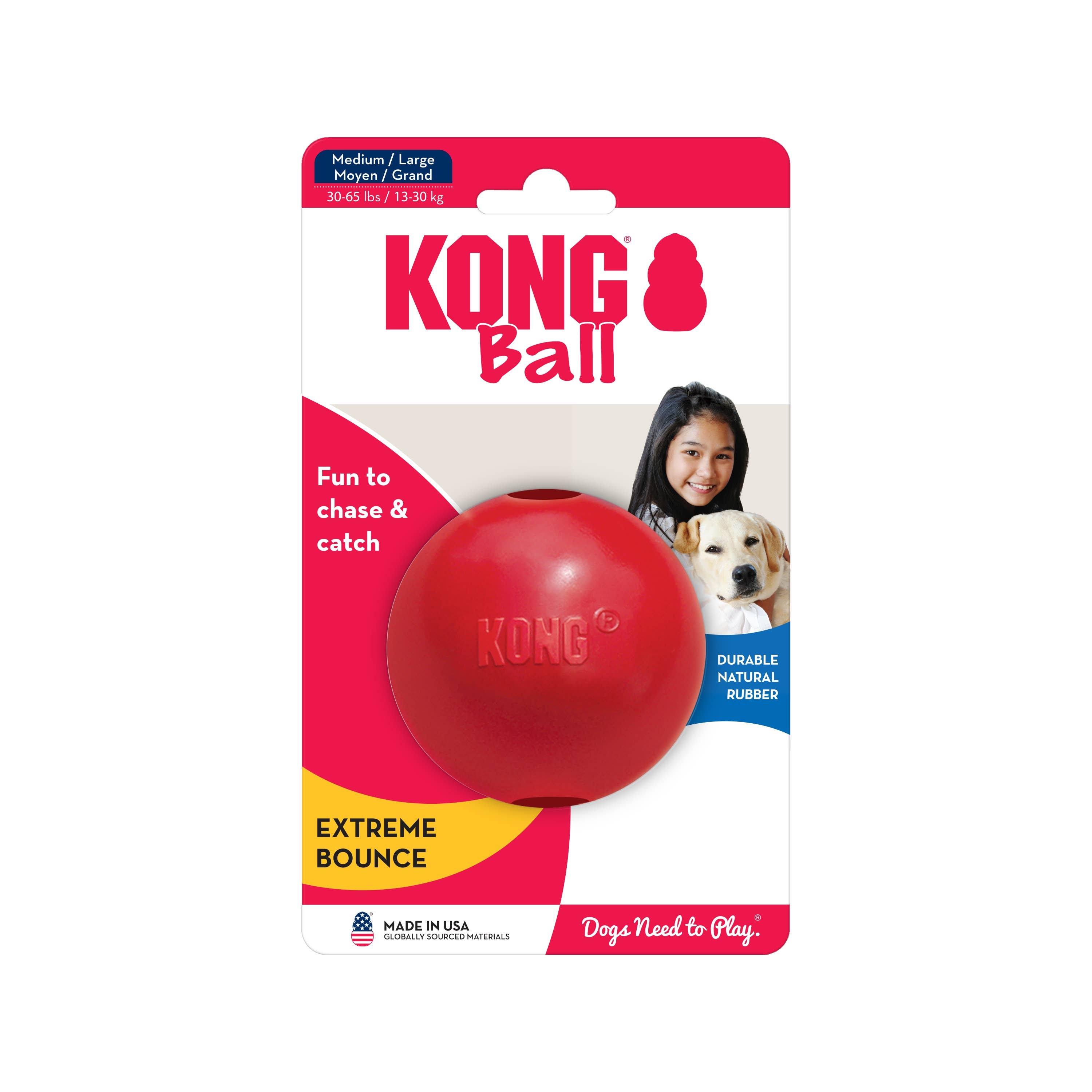 Pet Palette Distribution - Wholesale Pet Fetch Ball - Dog - KONG® Ball w/Hole Dog Fetch Toy Medium/Large1