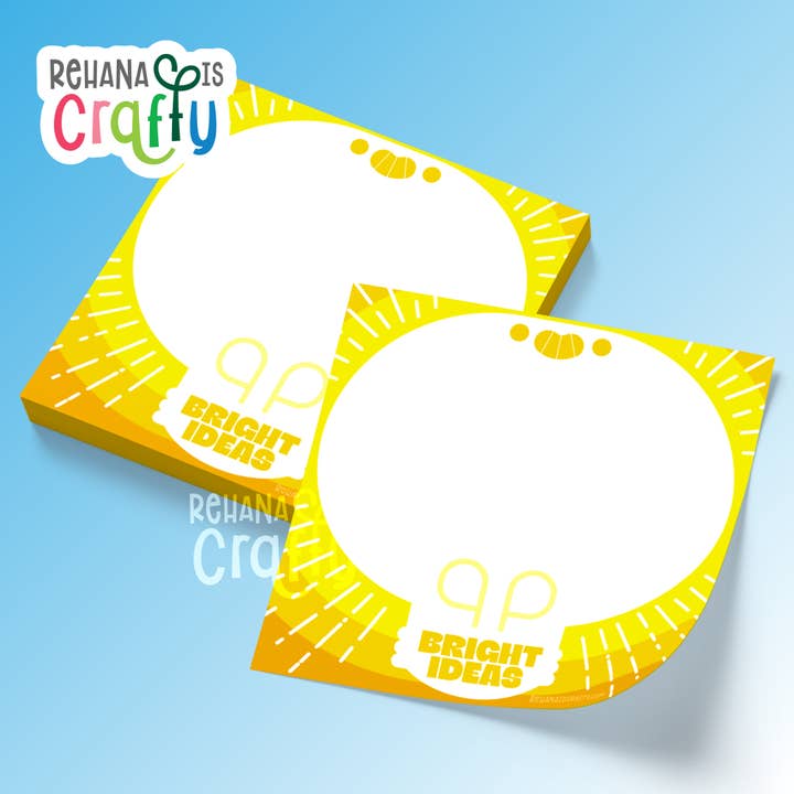 Bright Ideas | Sticky Notes | 3 x 3 for wholesale by Rehana is Crafty
