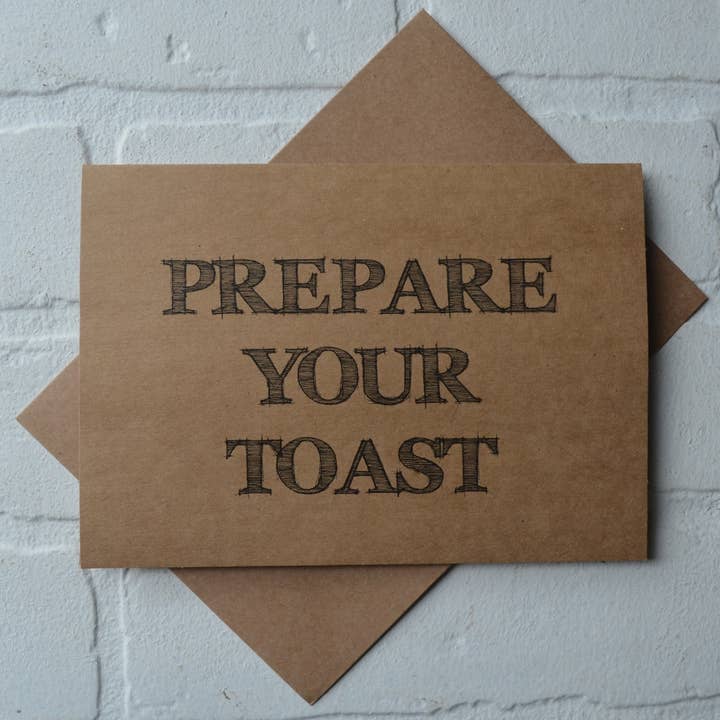 Prepare your toast bridesmaid proposal card | wedding party for wholesale by This & That Creations, INC.