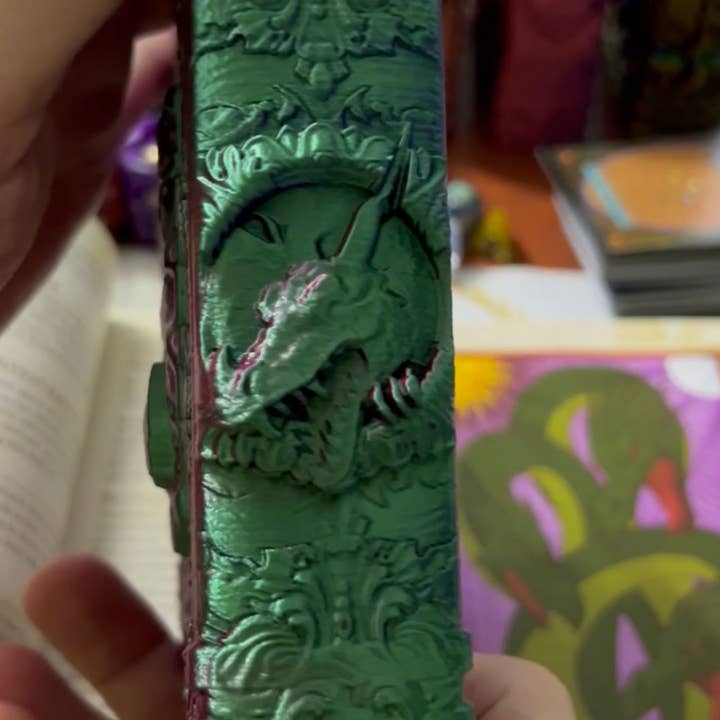 American Carver LLC - Wholesale Dice - Dragon Storage Tome for TTRPG, MTG, Pokemon, D&D Gaming!3