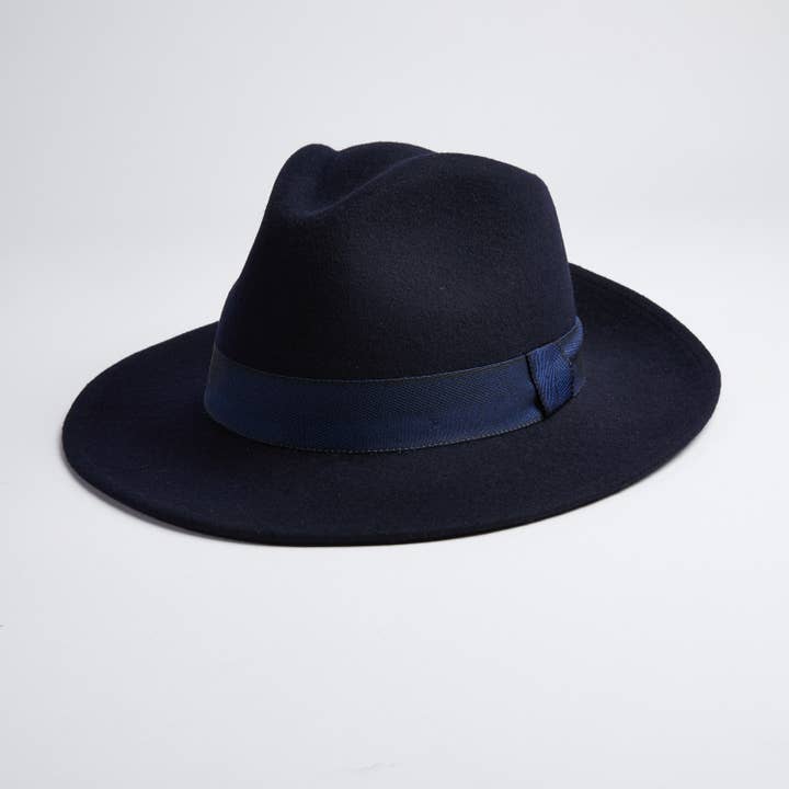 Houston Blue Festival Style Felt Hat - Unisex for wholesale by Elegancia Tropical Genuine Panama Hats