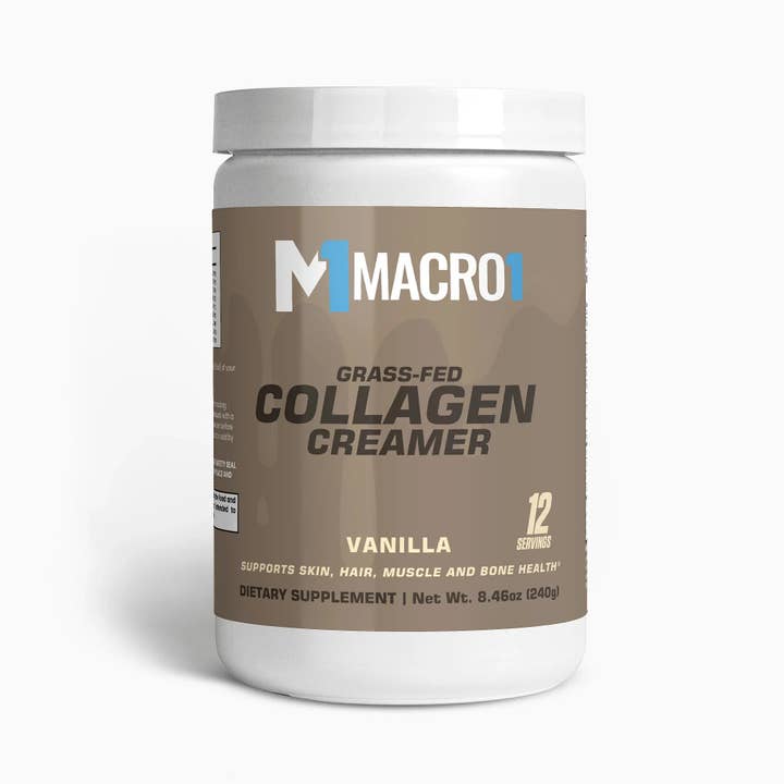 GRASS-FED COLLAGEN CREAMER - VANILLA | 12 SERVINGS for wholesale by Macro1 Nutrition