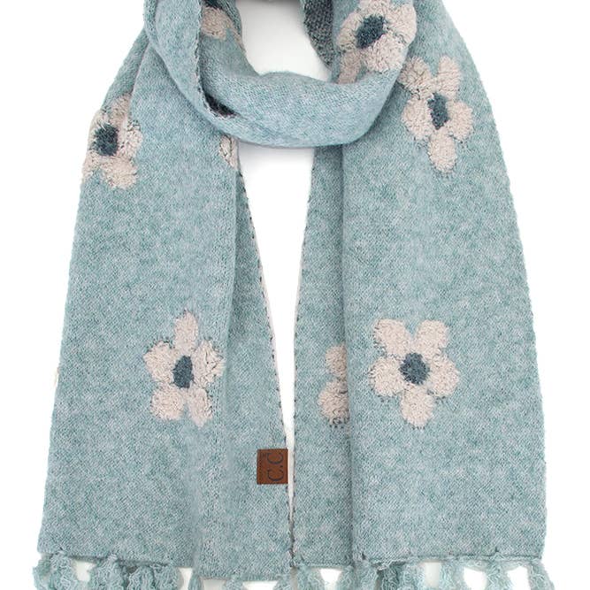 Hana - Wholesale Scarf - Women's - C.C Daisy Pattern Scarf12