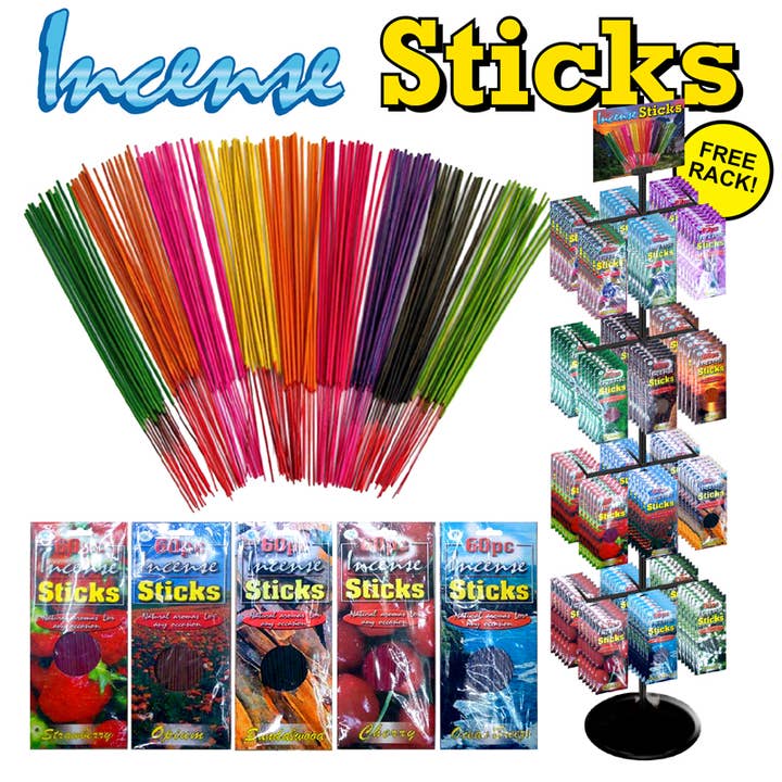 Incense Sticks 60 Sticks 288 Pc Display for wholesale by Deluxe Import Trading