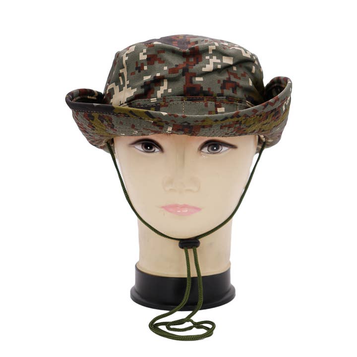 Digital Camo Din-Tex Cotton Boonie Bucket Hat for wholesale on Faire1