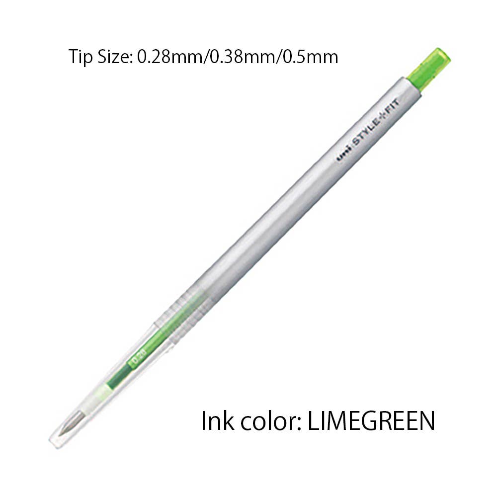Hakubundo - Wholesale Pen - 【JAPANESE】UNI MITSUBISHI STYLE FIT SINGLE COLOR SLIM GEL PEN16
