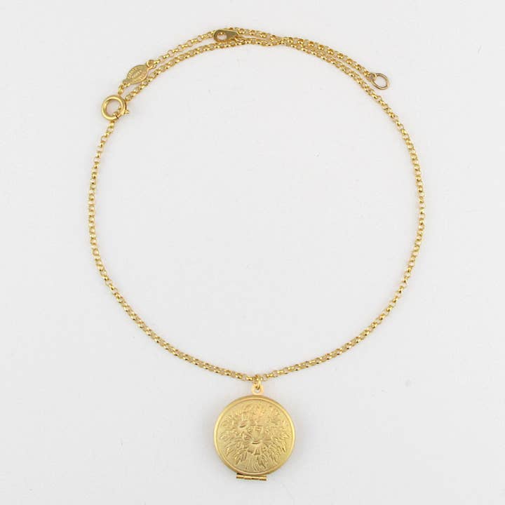 Boterbloem Medaillon Ketting voor wholesale door La Vie Parisienne