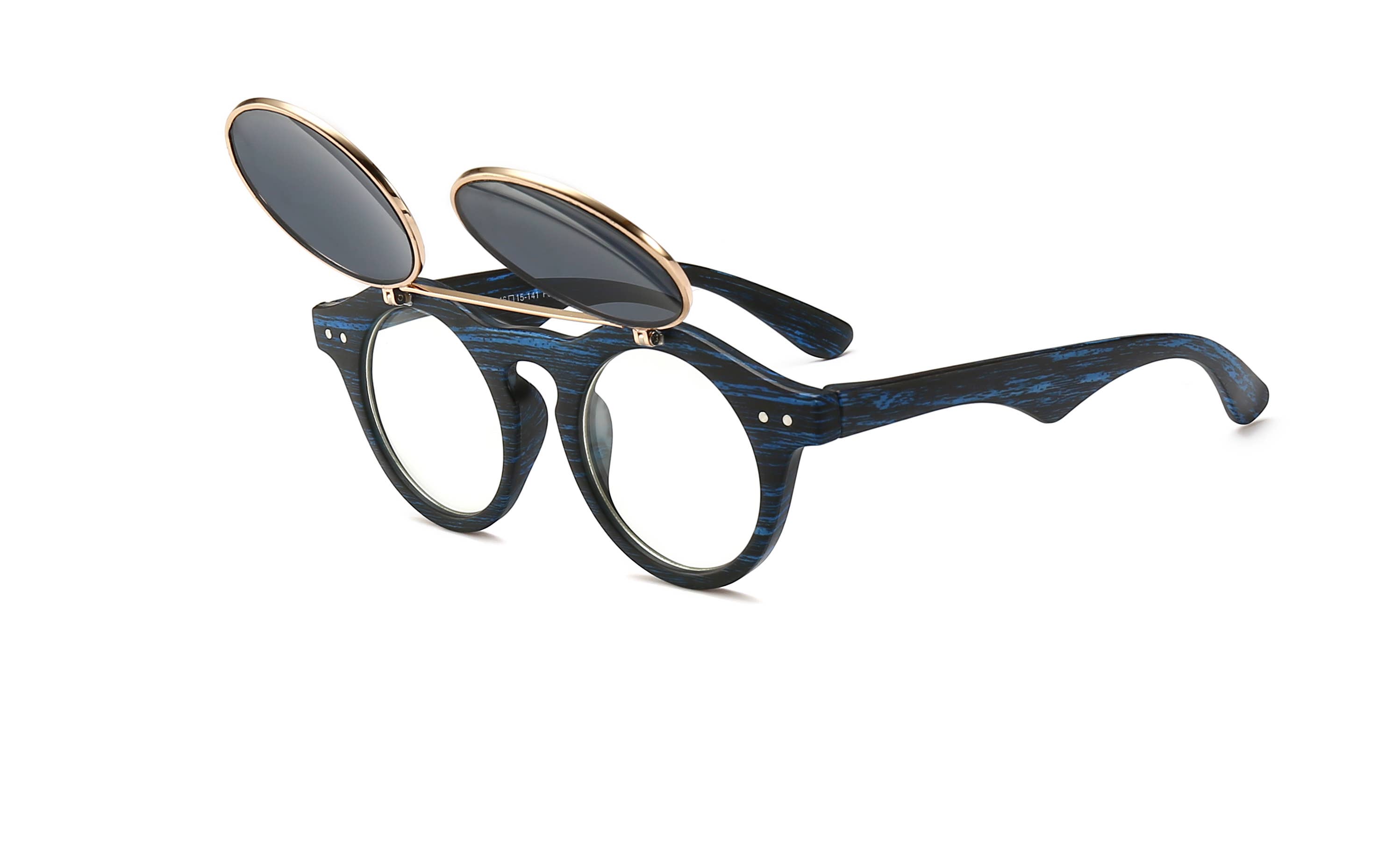 Trio Trading - Wholesale Sunglasses - Unisex - Retro Flip Up Sunglasses For Unisex Assorted 12 Pack