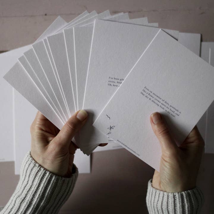 Cartes d'affirmation poétiques - Lot de 22 cartes de correspondance pour la vente par The Hidden Pearl Studio