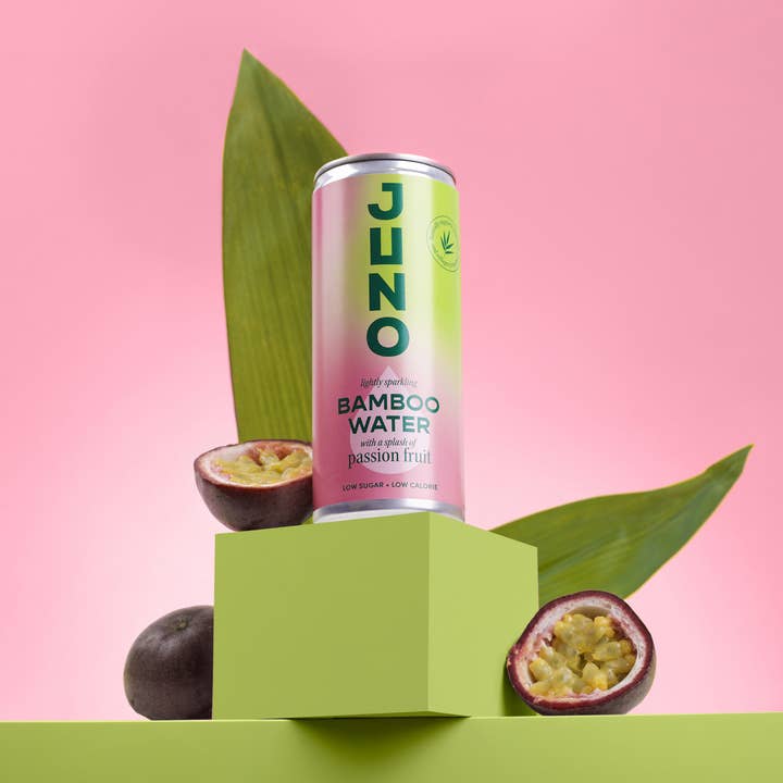 Juno Bamboo Water - Wholesale Sparkling Water - Juno Bamboo Water - Passion Fruit (12 x 250ml)
