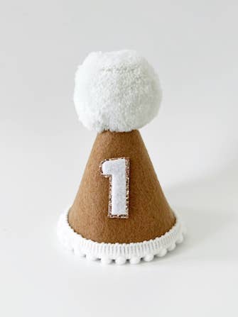 Chocolate felt hat for wholesale by Nash and Willow
