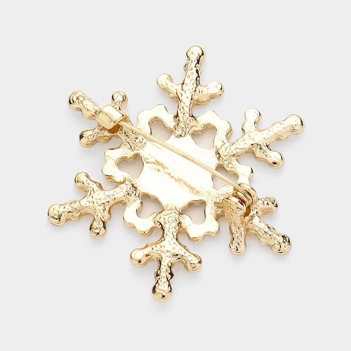 Sensibling Corp. - Wholesale Brooch - Rhinestone Snowflake Pin Brooch7