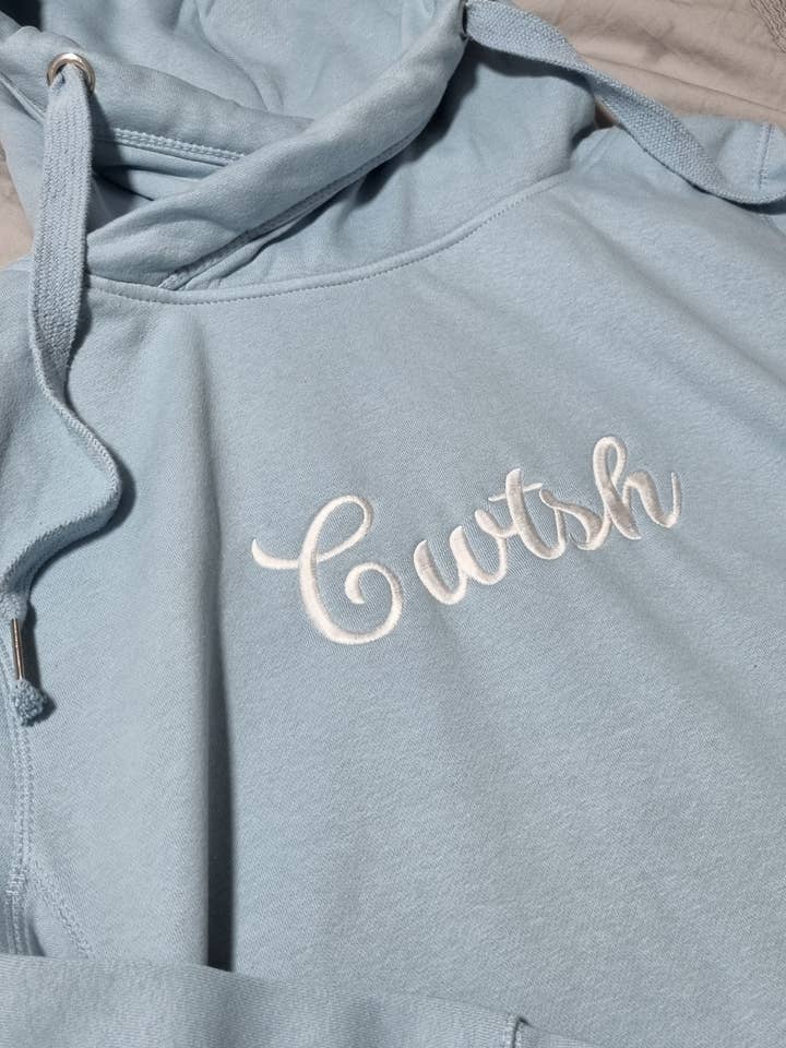 Cwtsh Premium Cross-neck Hoodie for wholesale by Don't Sweat it Betty
