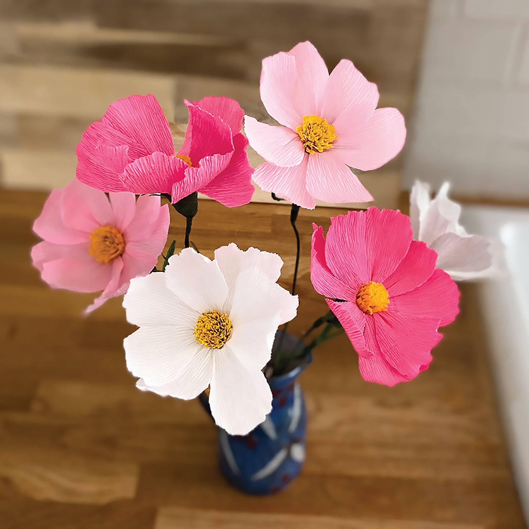 Bergin & Bath – wholesale DIY craft kit – Paper Flower Making Kit Cosmos, craft kit for women3