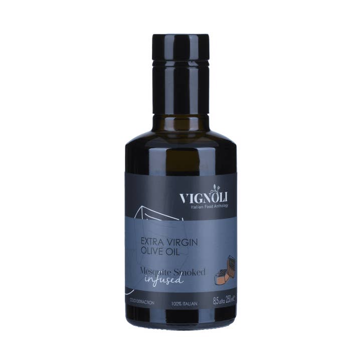 Mesquite Smoked Infused Extra Virgin Olive Oil for wholesale by Vignoli Food