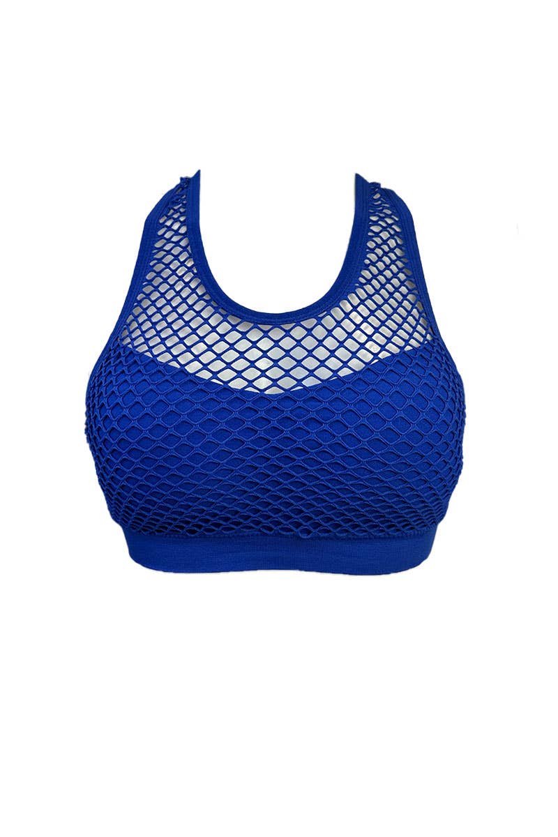 Belle Com'Elle - Venta al por mayor Brallete - Mujer - Bralette con detalle de malla con grandes aberturas // V320104