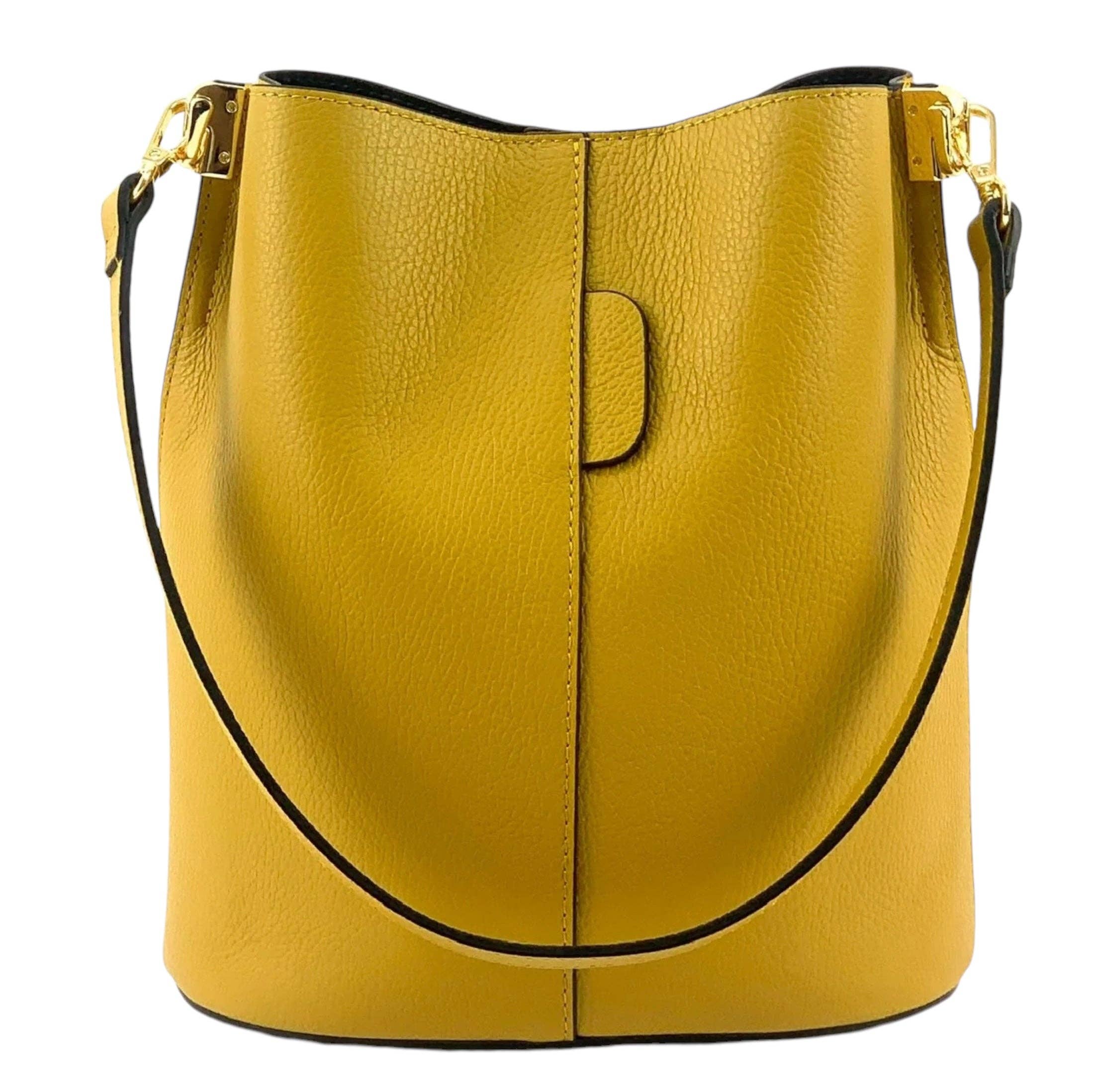 MODARNO - Venta al por mayor Bolso con correa - Mujer - Bolso tipo bucket Giulia de cuero Dollaro genuino MODARNO12