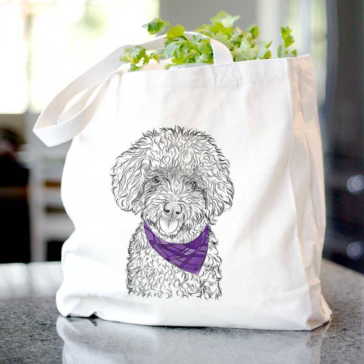 Satsu the Micro Teacup Poodle - Sac fourre-tout pour la vente par Inkopious