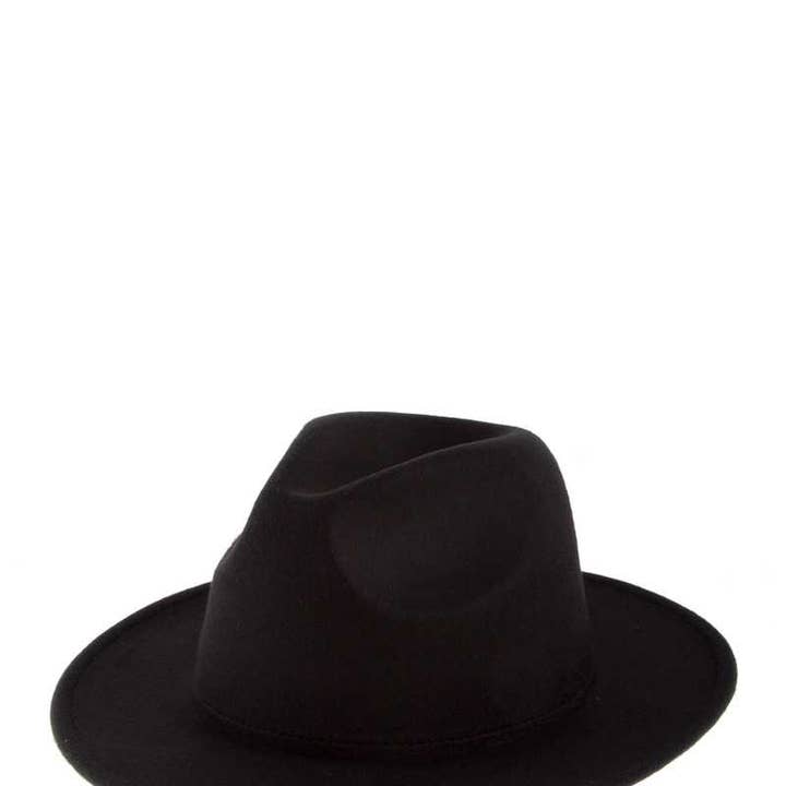 Shop Neighbors – Großhandel Fedora-Hut – Damen – Filzhut im Fedora-Stil mit unterem Akzent
