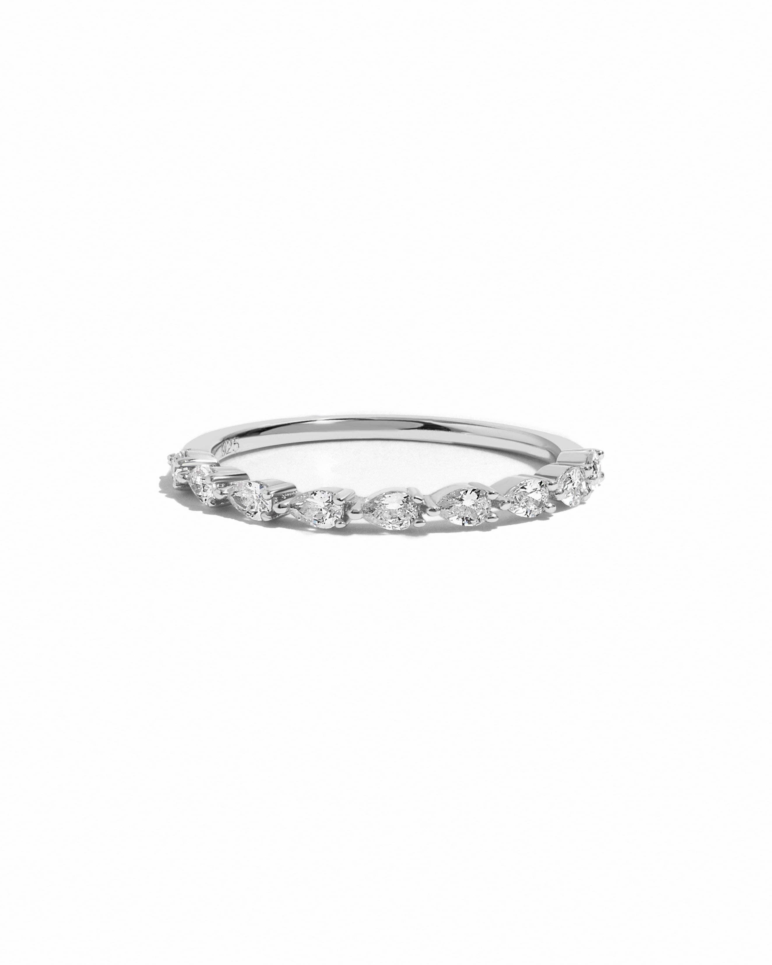 Sami Jewels – wholesale Ring med flera stenar – Pear Stone Stacking Band2