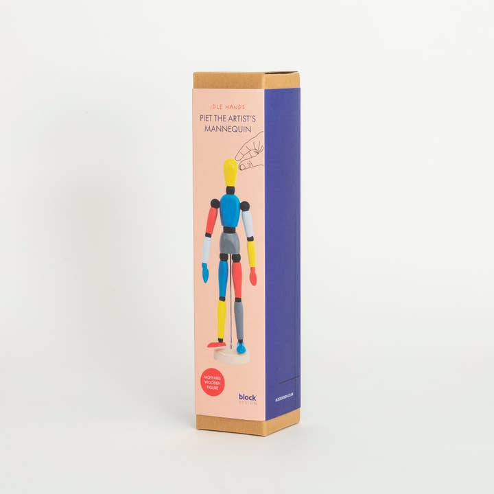 Block Design - Wholesale Decorative Figurine - Piet The Artist's Mannequin