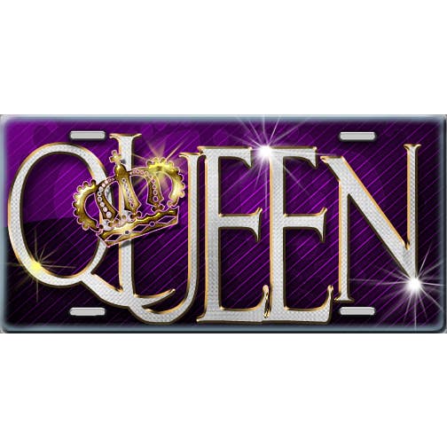Queen License Plate for wholesale by Make It Yours