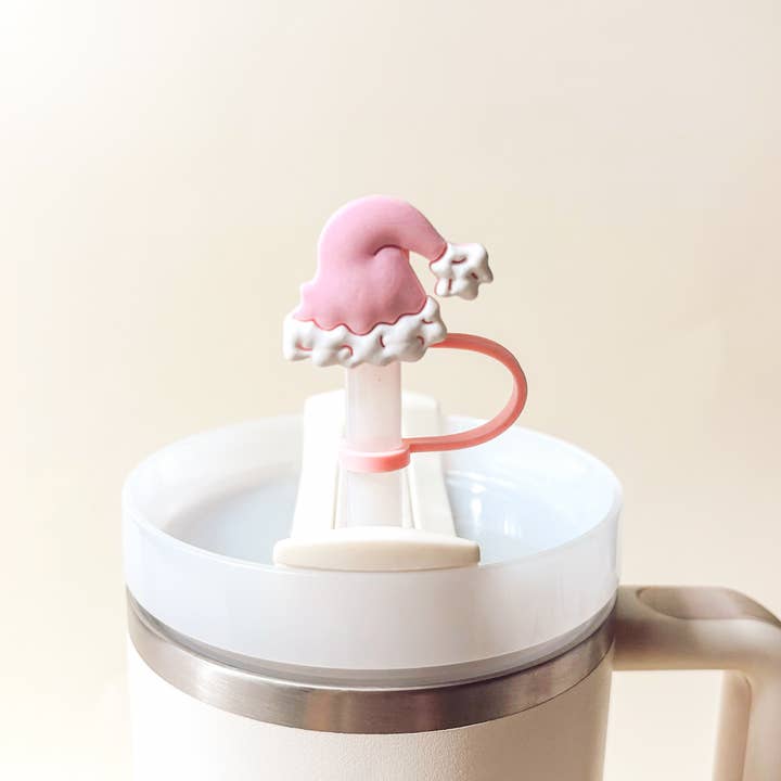The Darling Effect - Wholesale Drinking Straw - Straw Topper Set-Santa Baby2
