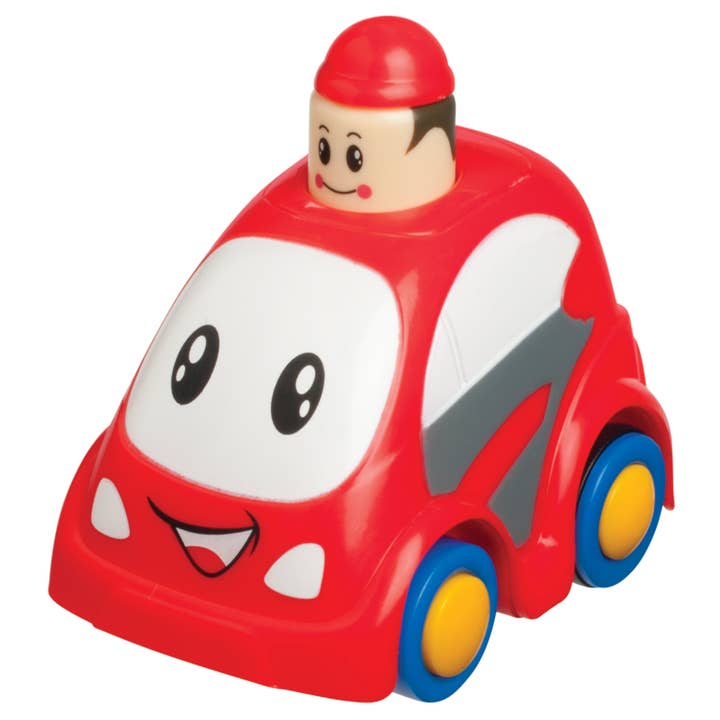 Toysmith - Wholesale Toy Car/Truck - Kids - Zoomsters Push And Go Toy Car