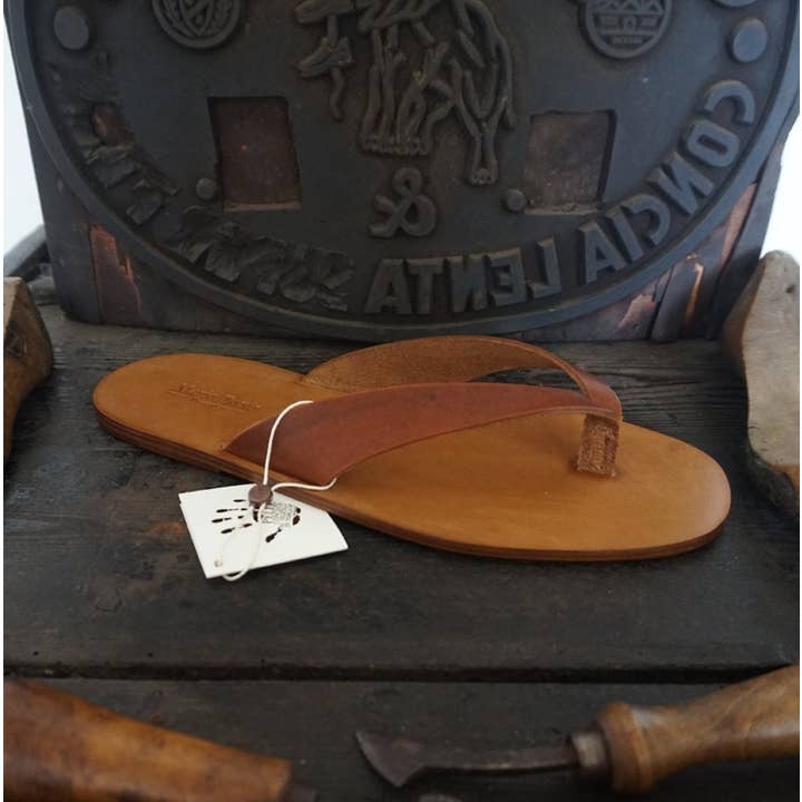 Sandálias Artesanais Homem Couro Pele Verdadeira Vegetal por atacado de Mario Doni