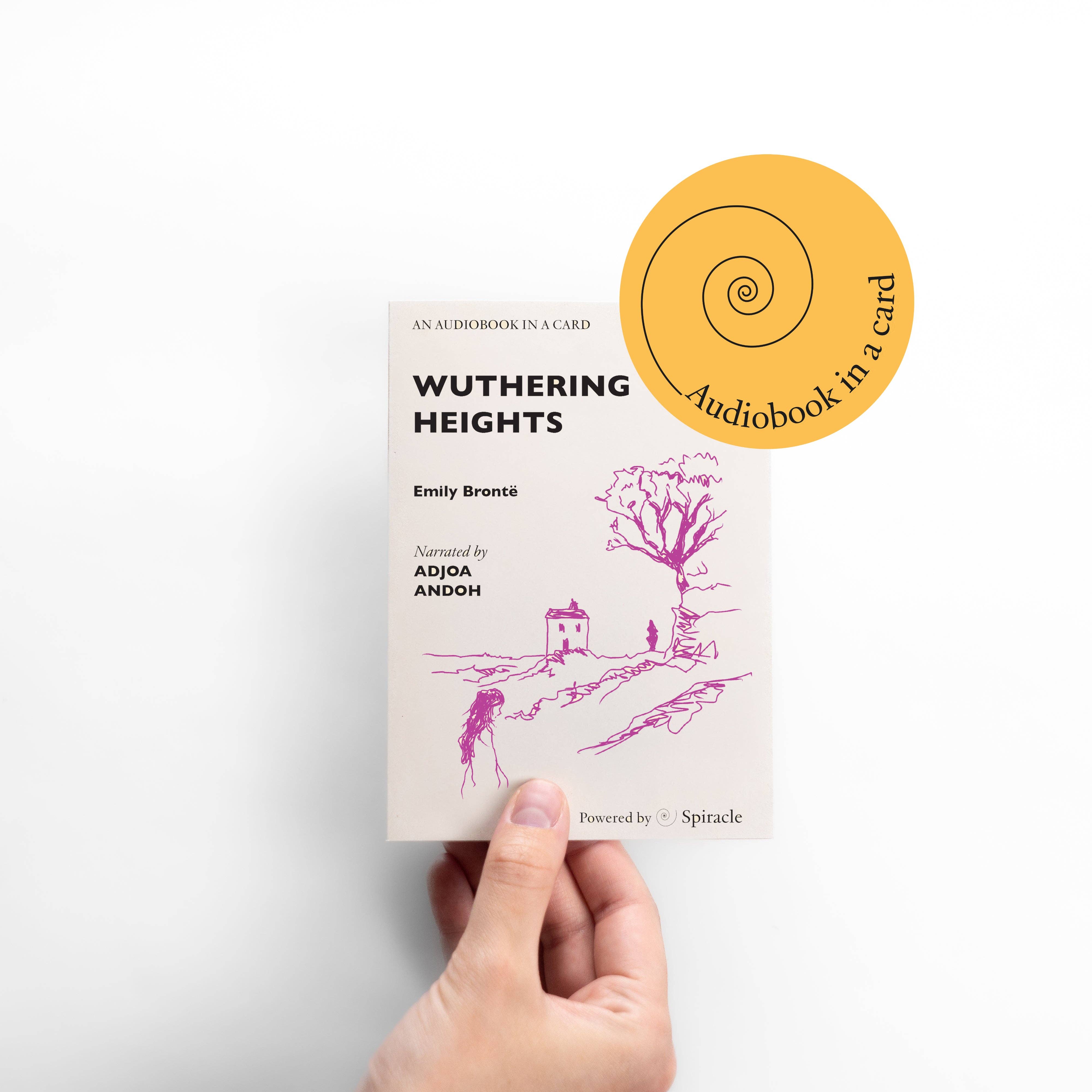 Spiracle Audiobooks – wholesale Everyday greeting card – Emily Brontë’s Wuthering Heights Audiobook Gift Idea7